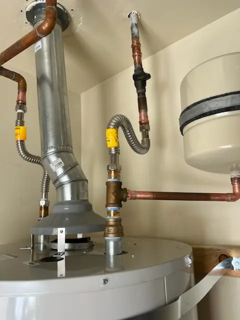 Water heater installation and plumbing repair in West Davis