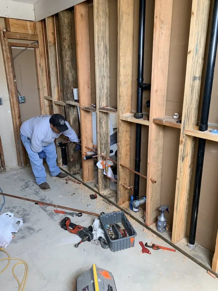 Commercial rough-in plumbing for Water Heater Replacement in West Davis